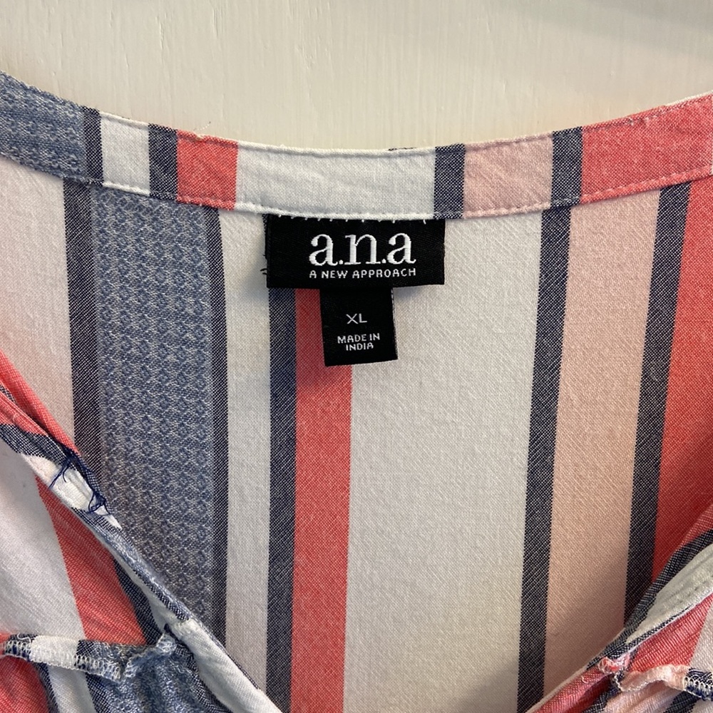 A.n.a. Three Quarter Sleeve Ruffle Top - Picture 2 of 5